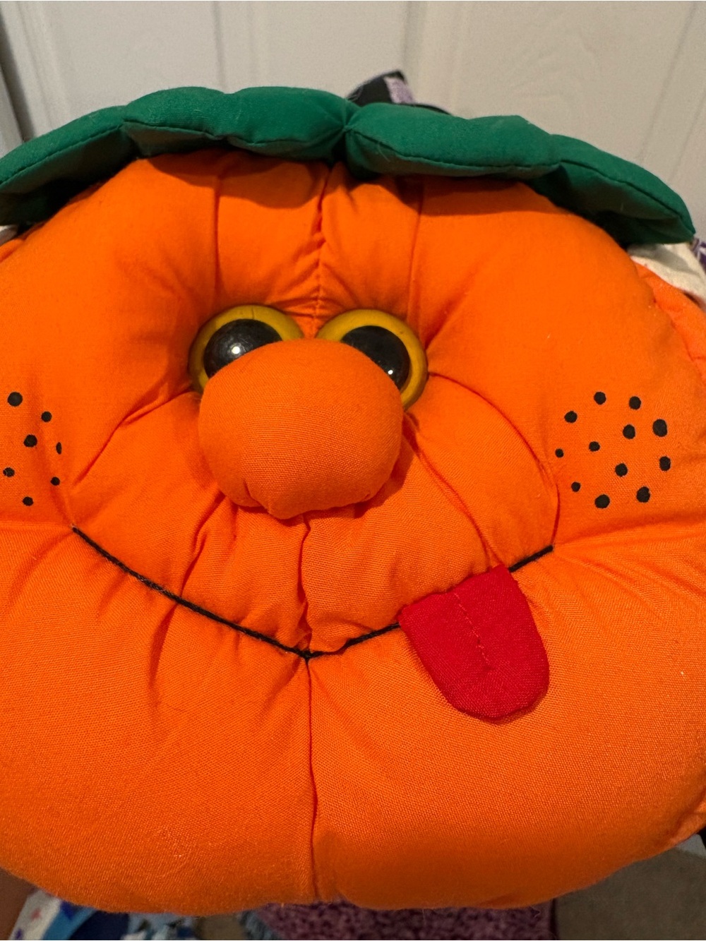Vintage 1998 Silly Pumpkin Witch Candy Plush Nylon Basket EUC - Picture 13 of 15